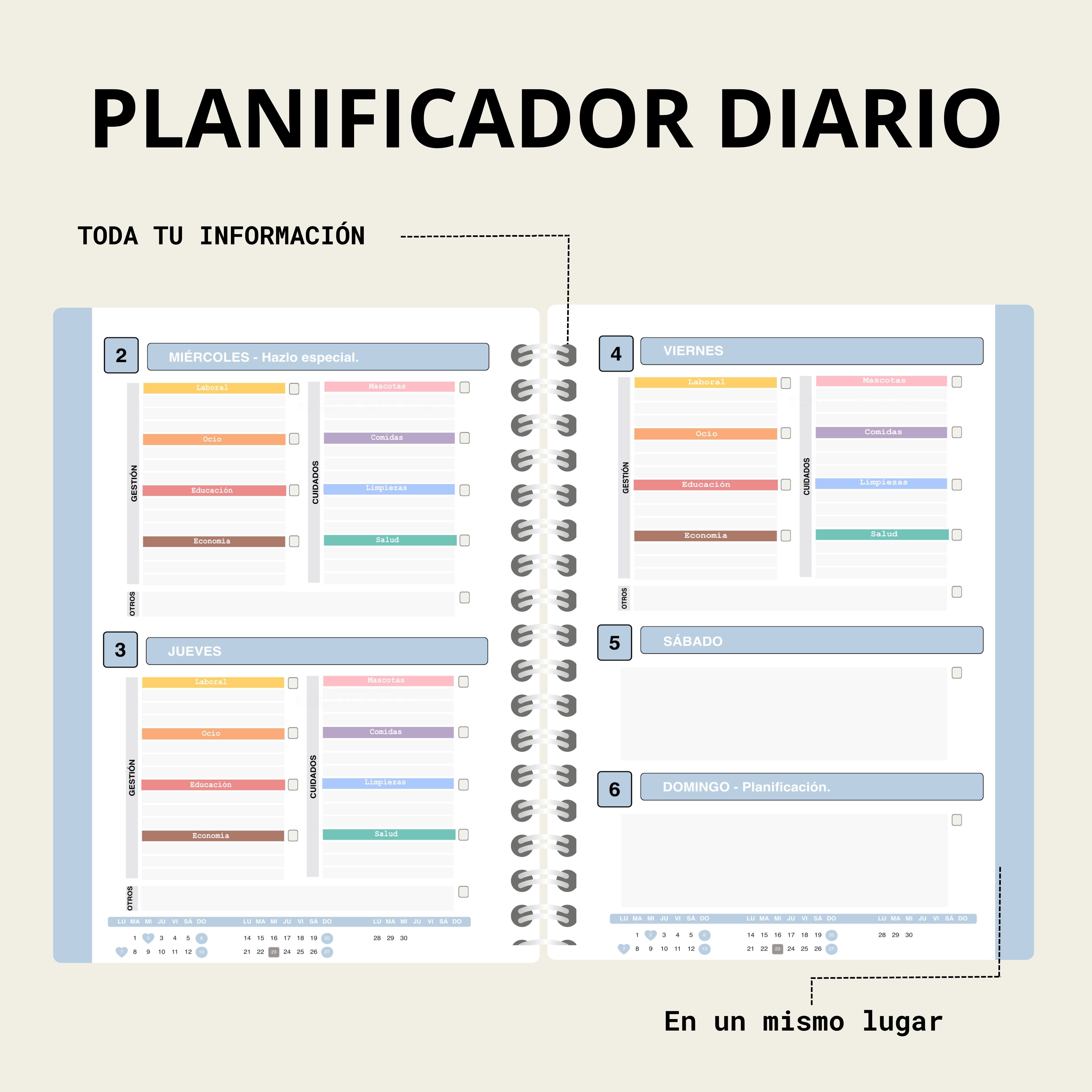 Agenda Planner Maison 2027 — vista final 9